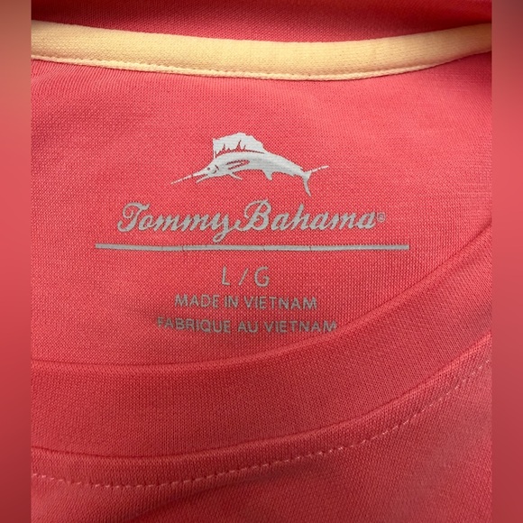 Tommy Bahama Tencel blend tshirt pink/salmon - size L - Picture 4 of 8